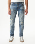Men's Famous Light Wash Jeans in Cotton Stretch Blend, Dockside 339G020 - 1