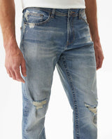 Men's Famous Light Wash Jeans in Cotton Stretch Blend, Dockside 339G020 - 4