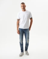 Men's Famous Skinny Fit Medium Wash Jeans in Organic-Cotton Stretch Blend, Festivity 339G021 - 3