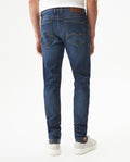 Men's Famous Dark Wash Skinny Fit Jeans in Cotton-Recycled Polyester Blend, Horizon 339G025 - 5