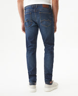 Men's Famous Dark Wash Skinny Fit Jeans in Cotton-Recycled Polyester Blend, Horizon 339G025 - 5