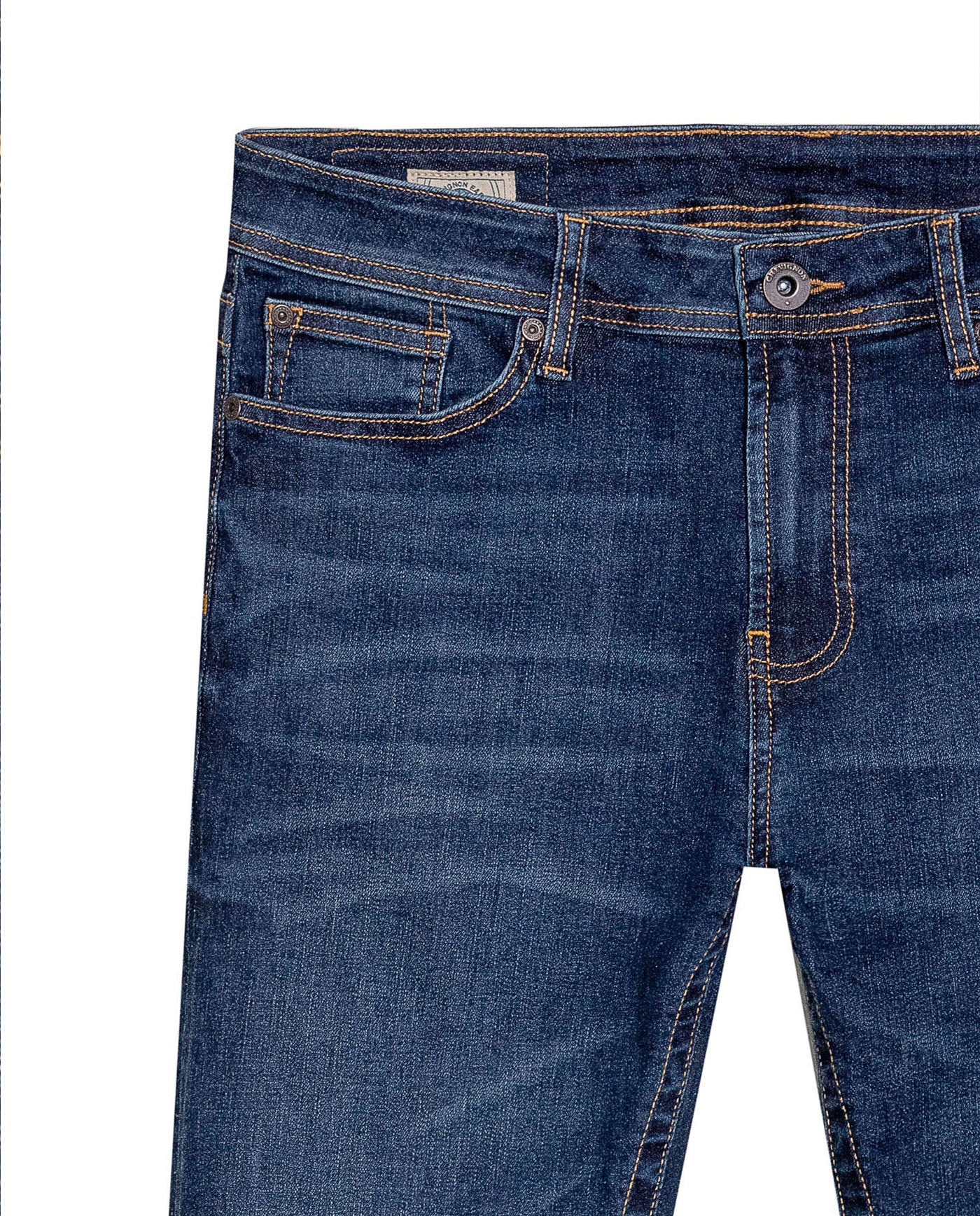 Men's Famous Dark Wash Skinny Fit Jeans in Cotton-Recycled Polyester Blend, Horizon 339G025 - 7