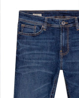Men's Famous Dark Wash Skinny Fit Jeans in Cotton-Recycled Polyester Blend, Horizon 339G025 - 7