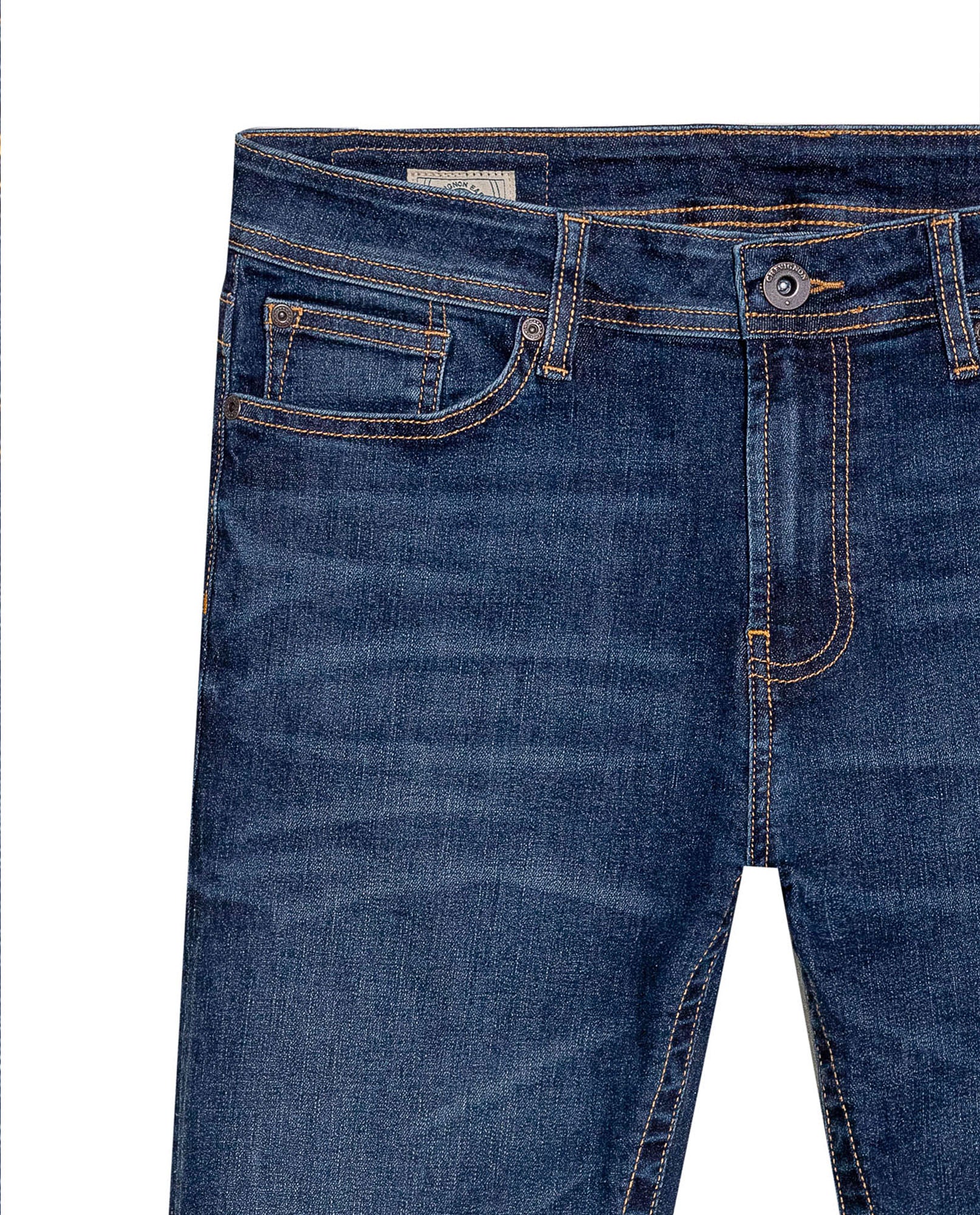 Men's Famous Dark Wash Skinny Fit Jeans in Cotton-Recycled Polyester Blend, Horizon 339G025 - 7