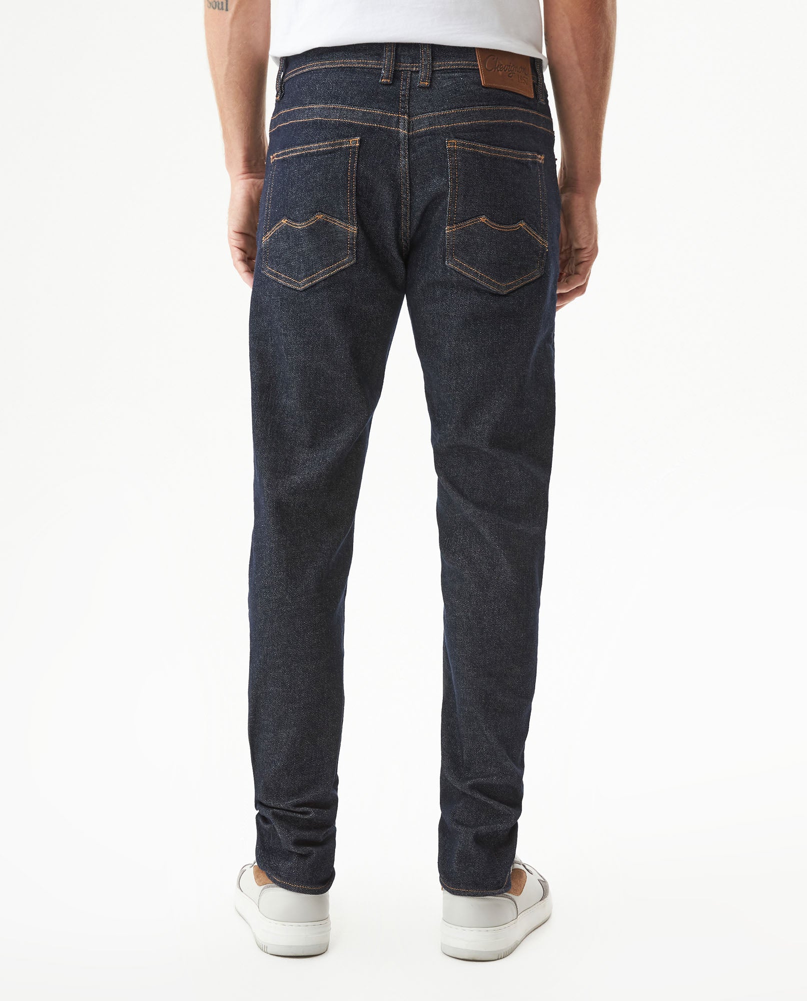 Men's Famous Ultra Dark Super Slim Jeans in Cotton, Majestic 339G028 - 5