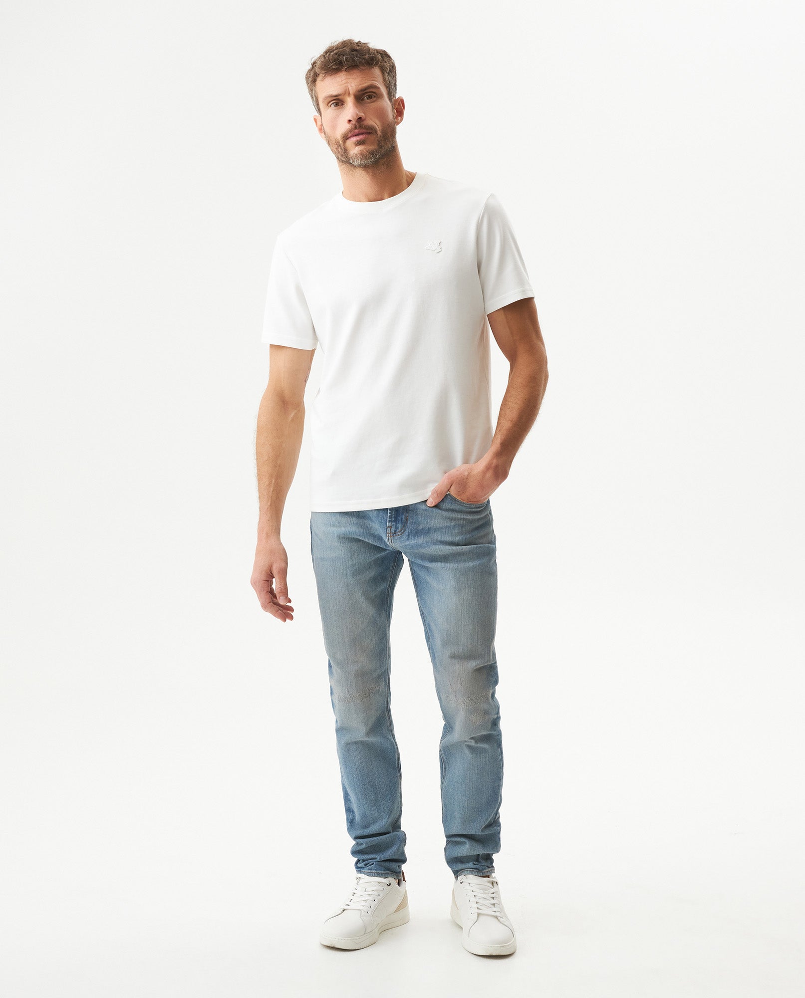 Men's Jeans, Skinny Fit, Light wash - Blue 339G029 - 2