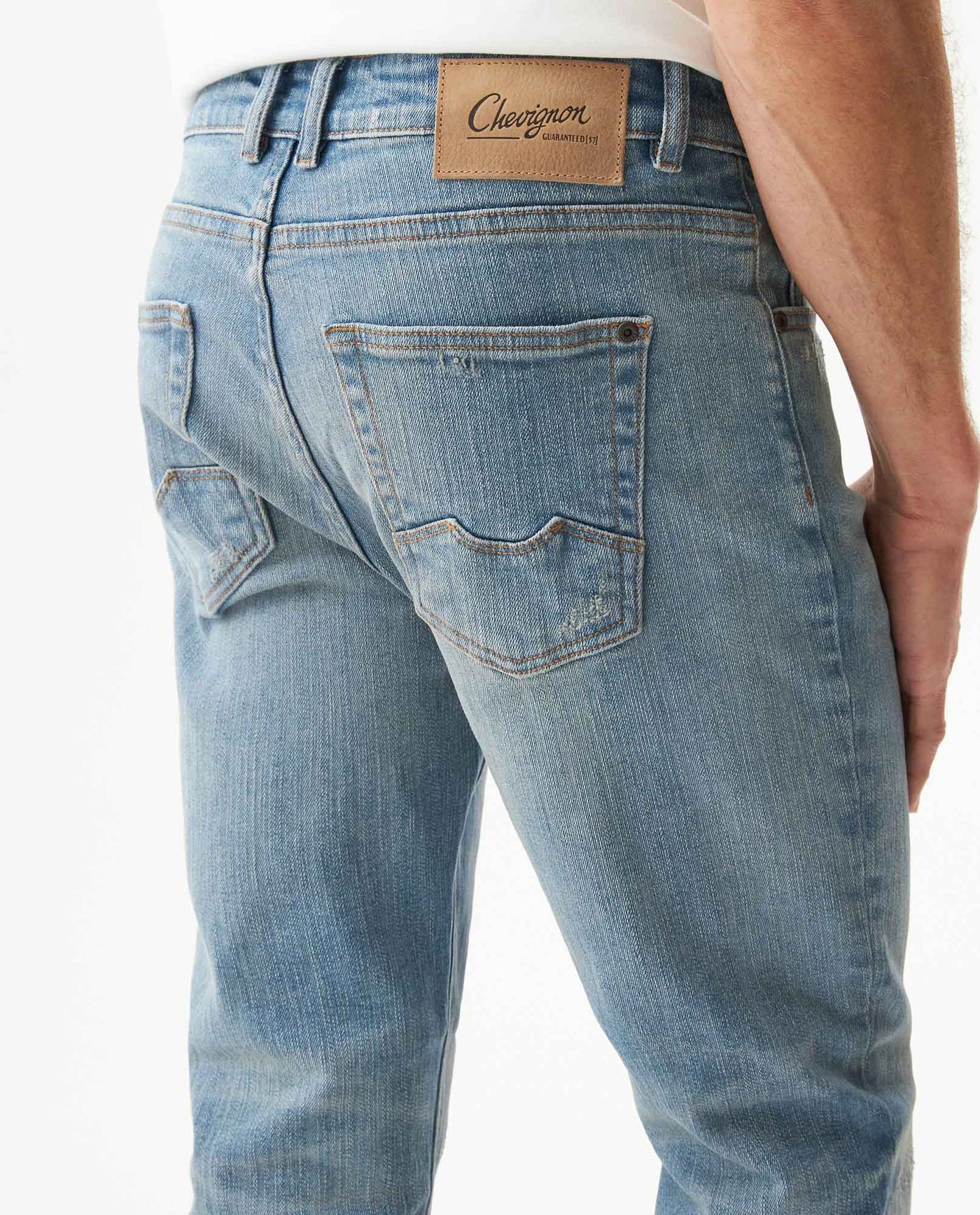 Men's Jeans, Skinny Fit, Light wash - Blue 339G029 - 6