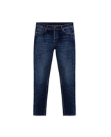 Men's Rider Skinny Fit Dark Wash Jeans in Cotton Stretch Blend, Ceremony 339G030 - 2
