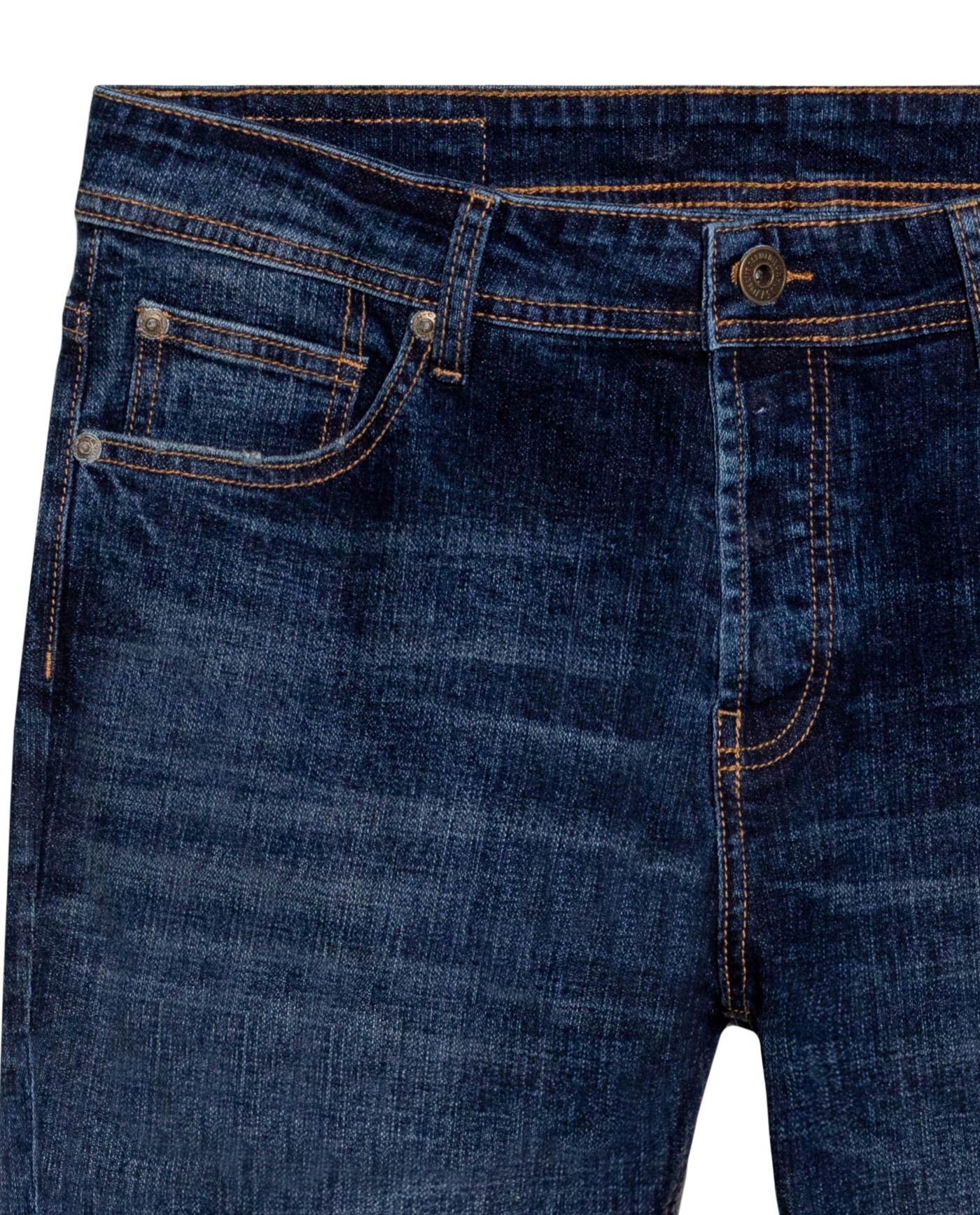 Men's Rider Skinny Fit Dark Wash Jeans in Cotton Stretch Blend, Ceremony 339G030 - 7