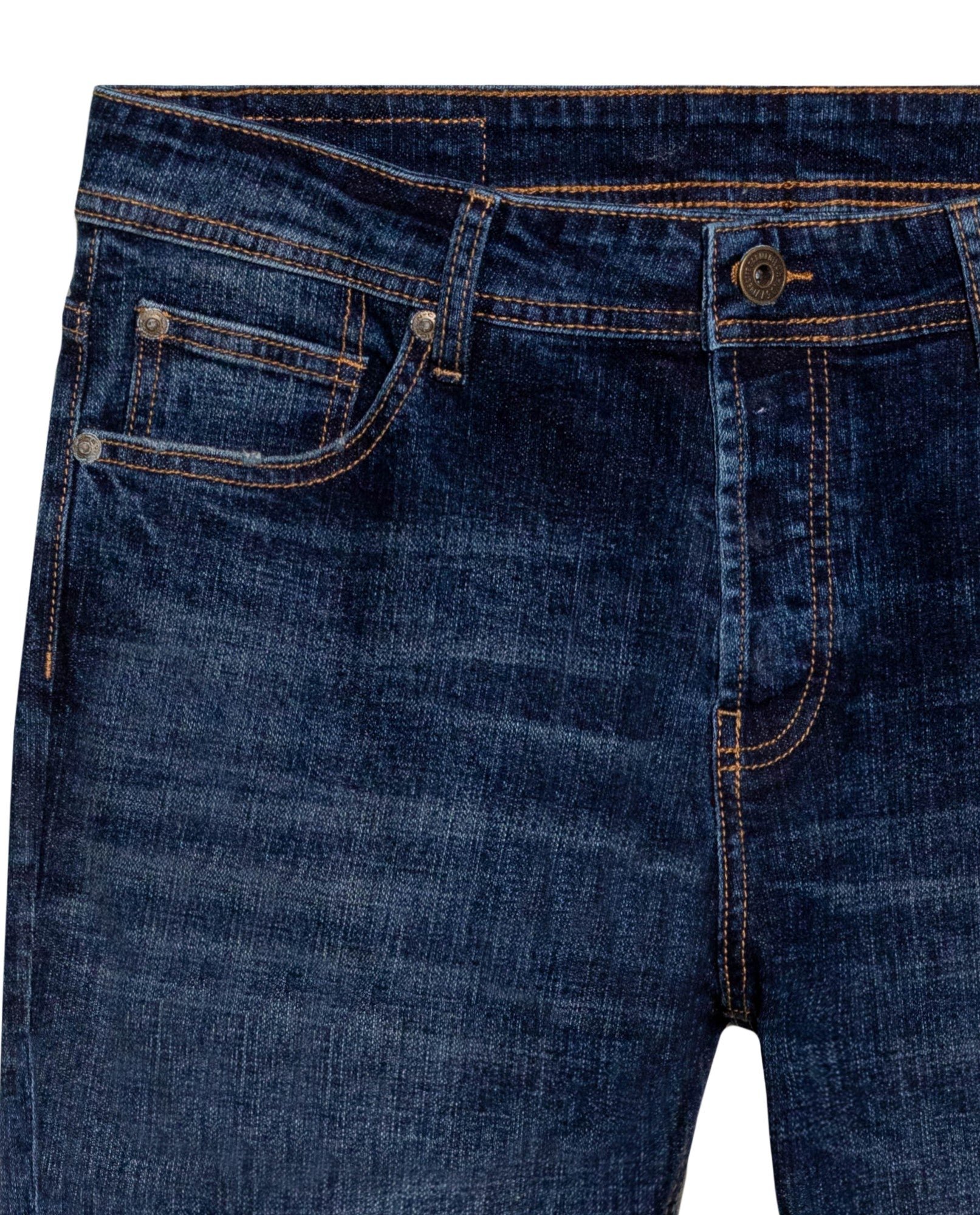 Men's Rider Skinny Fit Dark Wash Jeans in Cotton Stretch Blend, Ceremony 339G030 - 7