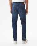 Men's Rider Dark Wash Skinny Fit Jeans in Cotton-Recycled Polyester Blend, Archor - 5