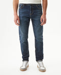Men's Rider Skinny Fit Ultra Dark Wash Jeans in Cotton, Finery - 1