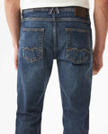 Men's Rider Skinny Fit Ultra Dark Wash Jeans in Cotton, Finery - 6