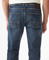 Men's Rider Skinny Fit Ultra Dark Wash Jeans in Cotton, Finery - 6
