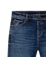 Men's Rider Skinny Fit Ultra Dark Wash Jeans in Cotton, Finery - 7