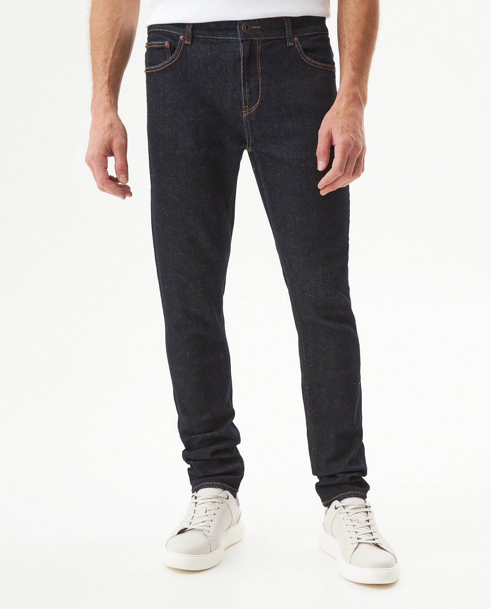 Men's Rider Ultra Dark Wash Skinny Jeans in Cotton-Polyester Blend, Berth - 2