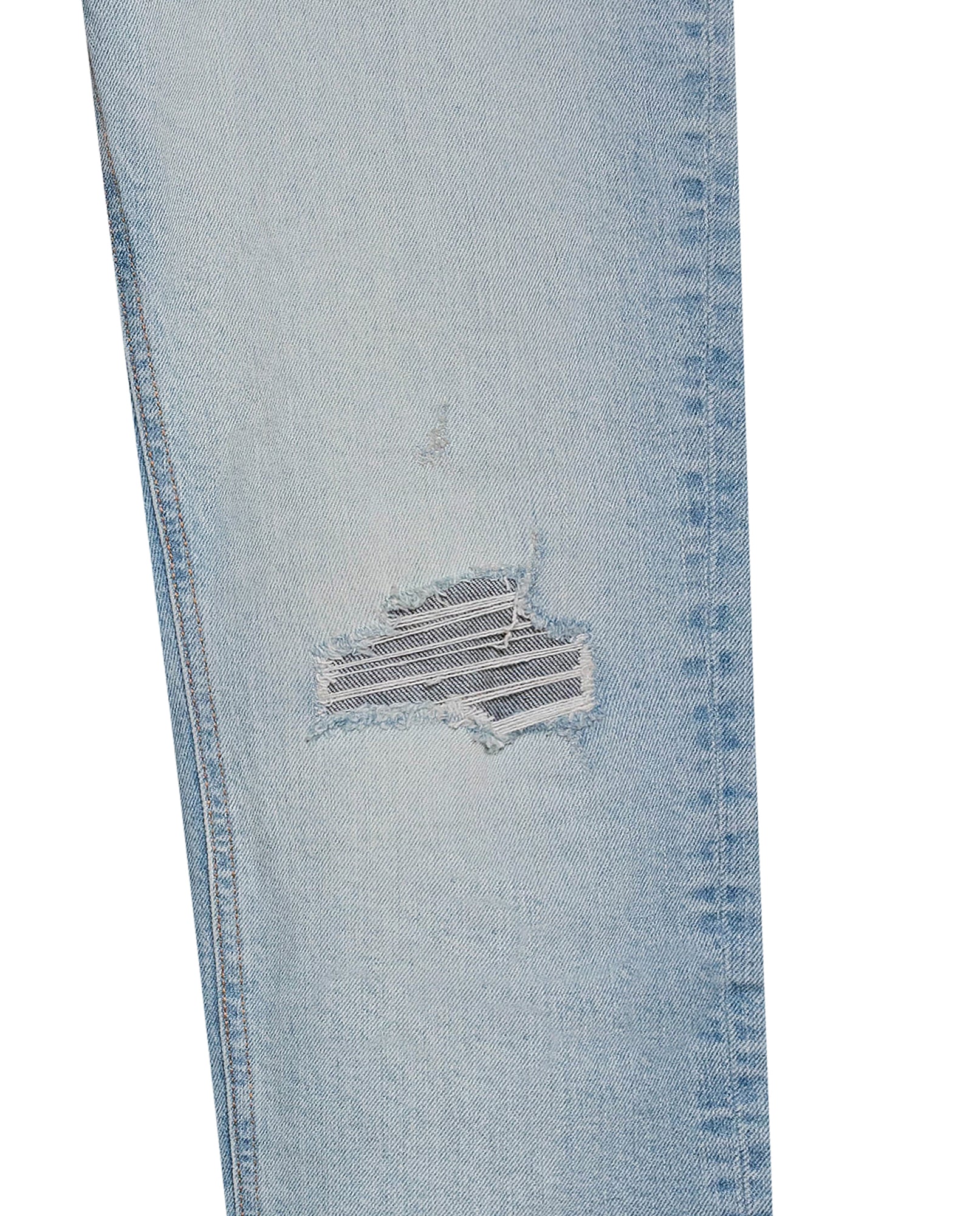 Men's Famous Skinny Fit Light Wash Jeans in Cotton Stretch Blend, Windward - 7