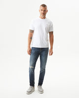 Men's Rider Dark Wash Super Slim Fit Jeans in Cotton Stretch Blend, Expedition 339G036 - 3