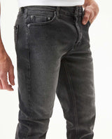 Men's Rider Skinny Fit Gray Wash Jeans in Cotton-Polyester-Viscose Stretch Blend, Journey 339G037 - 4
