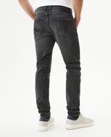 Men's Rider Skinny Fit Gray Wash Jeans in Cotton-Polyester-Viscose Stretch Blend, Journey 339G037 - 5