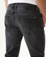 Men's Rider Skinny Fit Gray Wash Jeans in Cotton-Polyester-Viscose Stretch Blend, Journey 339G037 - 6