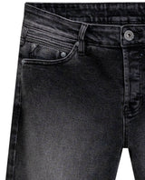 Men's Rider Skinny Fit Gray Wash Jeans in Cotton-Polyester-Viscose Stretch Blend, Journey 339G037 - 7