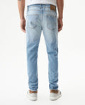 Men's Rider Skinny Light Wash Jeans in Cotton Stretch Blend, Voyage 339G038 - 5