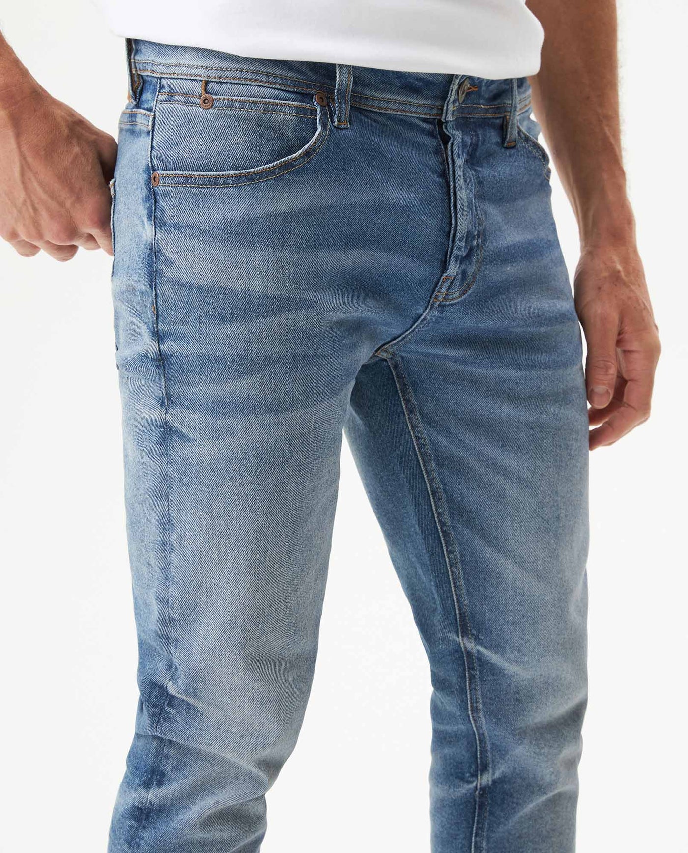 Men's Jeans, Rider Skinny Fit - Blue 339G039 - 4