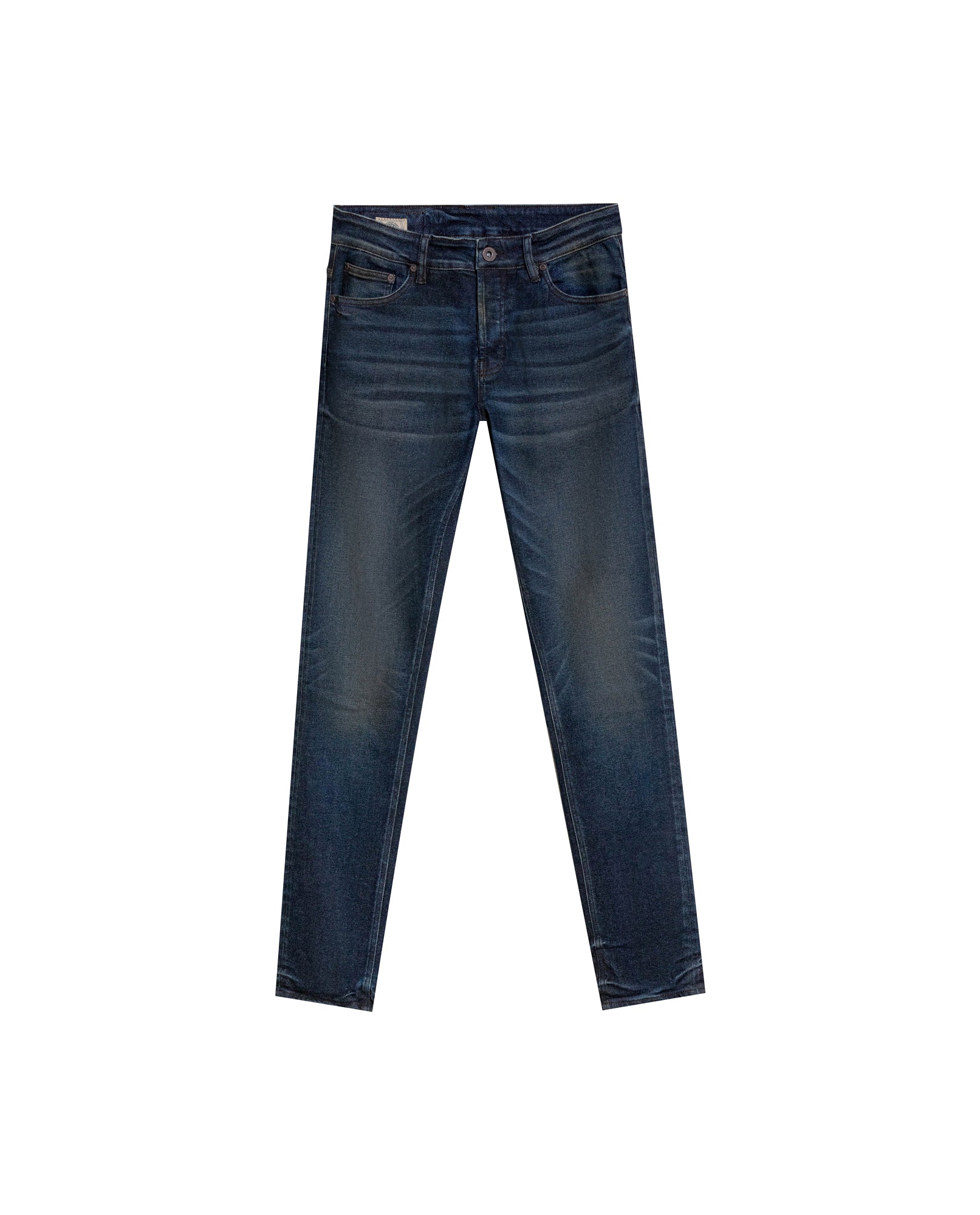 Men's Rider Skinny Fit Dark Wash Jeans in Recycled Cotton Blend, Captain 339G041 - 2