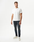 Men's Rider Skinny Fit Dark Wash Jeans in Recycled Cotton Blend, Captain 339G041 - 3