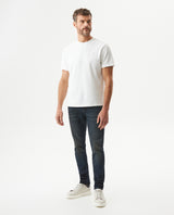 Men's Rider Skinny Fit Dark Wash Jeans in Recycled Cotton Blend, Captain 339G041 - 3