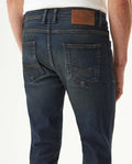 Men's Rider Skinny Fit Dark Wash Jeans in Recycled Cotton Blend, Captain 339G041 - 5