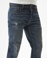 Men's Jeans, Rider Skinny Fit - Blue 339G044 - 4