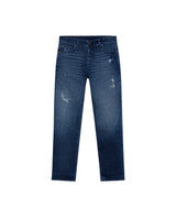 Men's Skinny Rider Ultra Dark Wash Jeans in Cotton, Evening 339G045 - 2