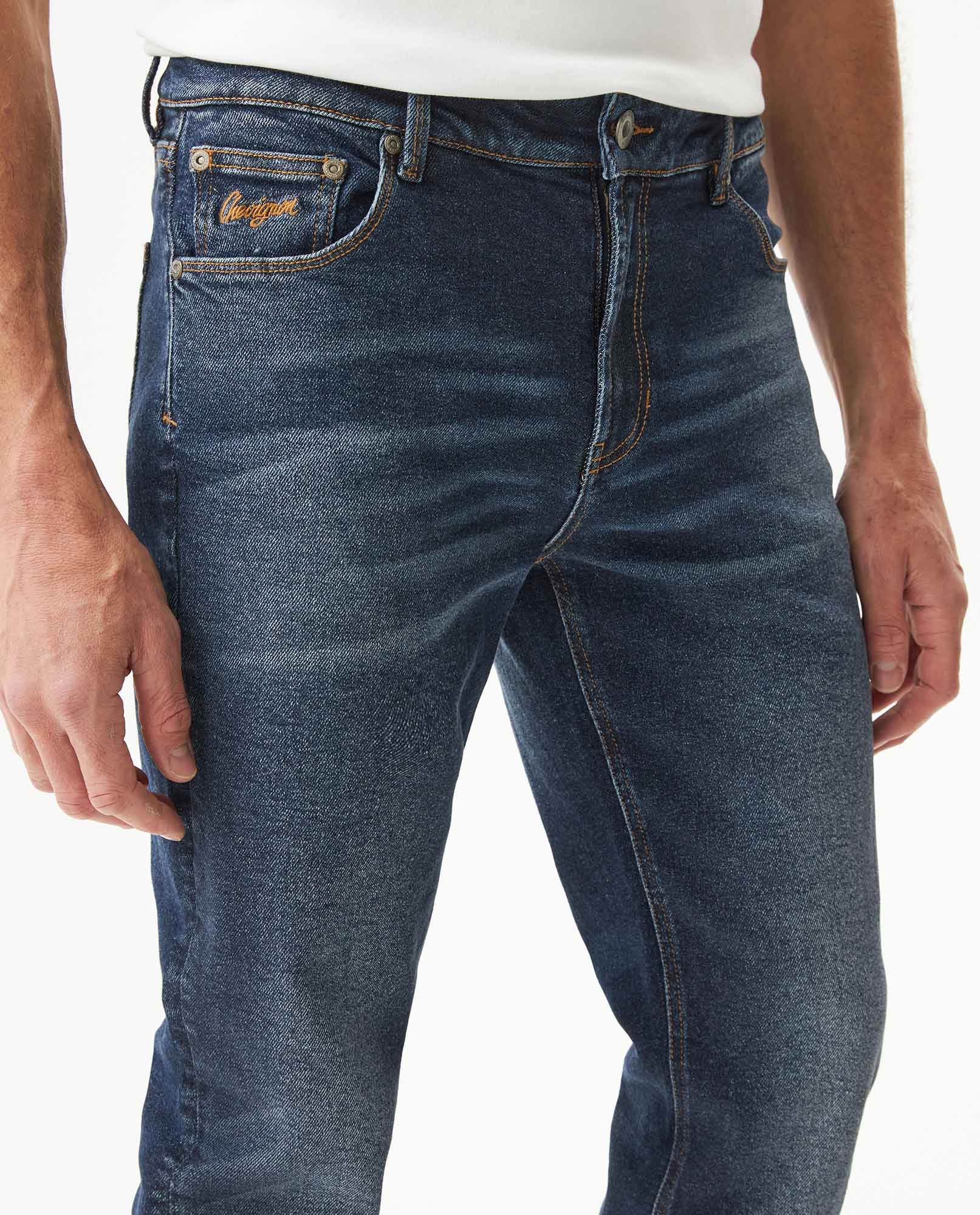 Men's Jeans, Morrison Straight Fit - Blue 339G048 - 4