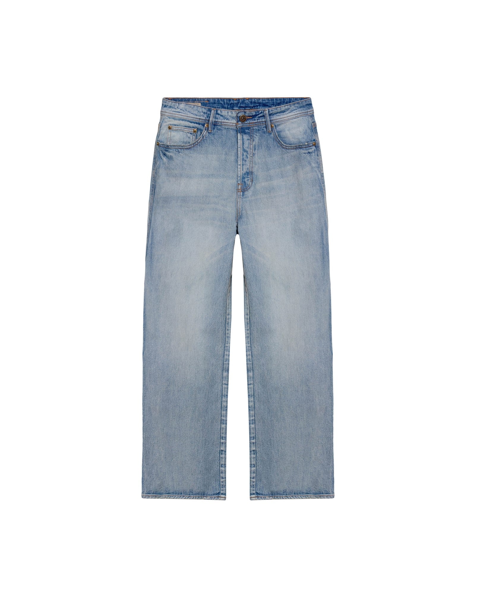 Men's Rider Super Slim Fit Light Wash Jeans in Cotton, Coastline 339G050 - 2