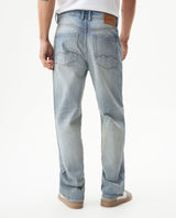 Men's Rider Super Slim Fit Light Wash Jeans in Cotton, Coastline 339G050 - 4