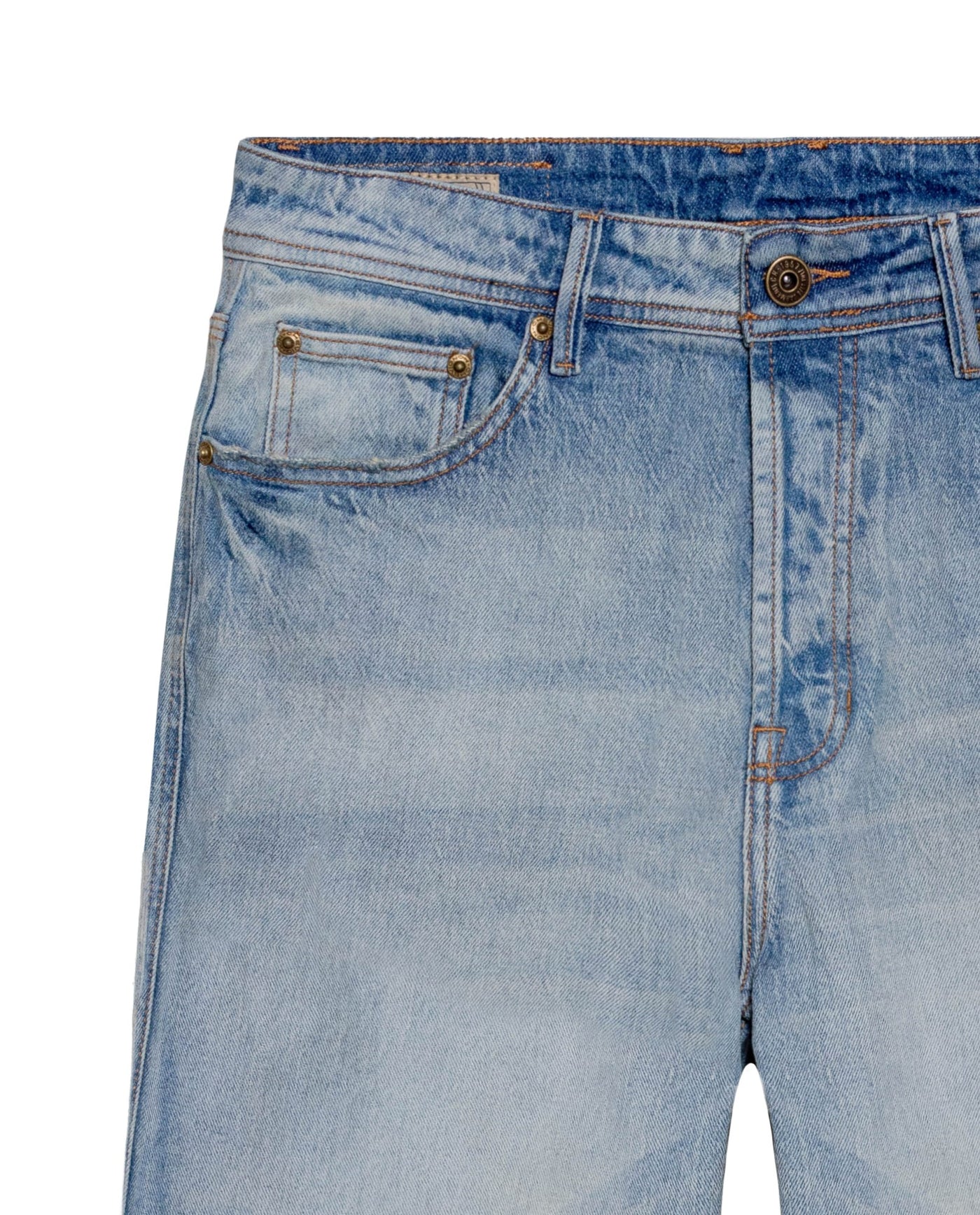 Men's Rider Super Slim Fit Light Wash Jeans in Cotton, Coastline 339G050 - 6