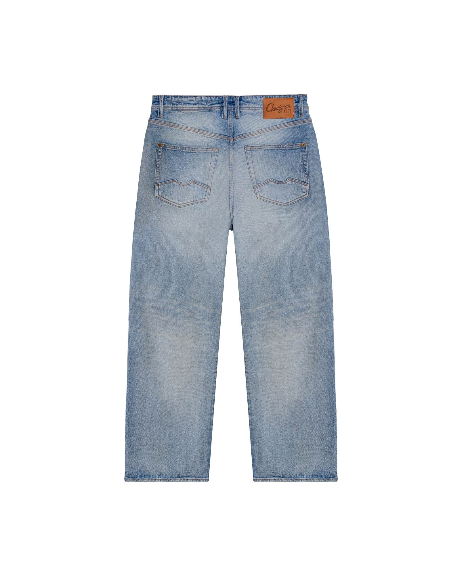 Men's Rider Super Slim Fit Light Wash Jeans in Cotton, Coastline 339G050 - 7