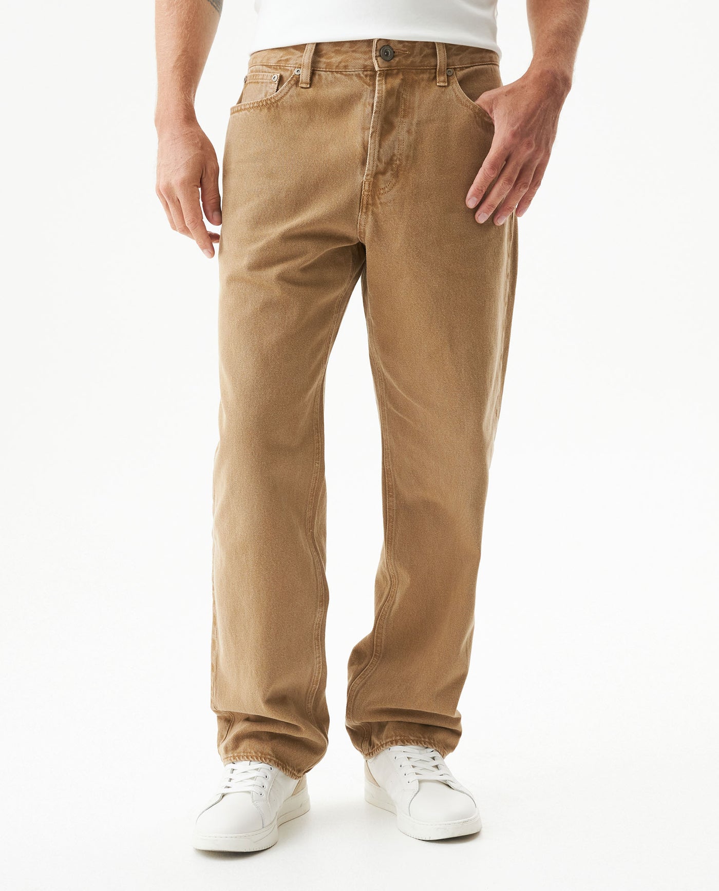 Men's Maverick Relaxed Fit, Raw Denim Jeans in Cotton, Ballroom 339G051 - 1