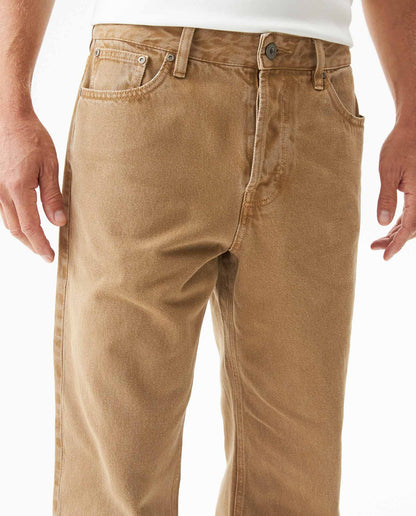 Men's Jeans Maverick Relaxed Fit - Khaki - 4