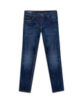 Men's Morrison Straight Ultra Dark Wash Jeans in Cotton-Polyester Blend, Lighthouse - 1