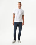 Men's Morrison Straight Ultra Dark Wash Jeans in Cotton-Polyester Blend, Lighthouse - 3