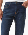 Men's Morrison Straight Ultra Dark Wash Jeans in Cotton-Polyester Blend, Lighthouse - 4