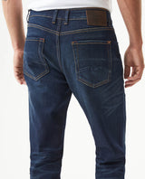 Men's Morrison Straight Ultra Dark Wash Jeans in Cotton-Polyester Blend, Lighthouse - 6