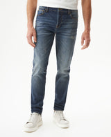 Men's Rider Dark Wash Super Slim Jeans in Cotton-Polyester Blend, Celebration - 2
