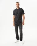Men's Morrison Straight Black Wash Jeans in Cotton-Polyester Blend, Coordinates - 3
