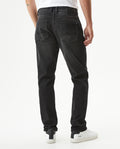 Men's Morrison Straight Black Wash Jeans in Cotton-Polyester Blend, Coordinates - 5