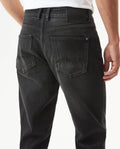 Men's Morrison Straight Black Wash Jeans in Cotton-Polyester Blend, Coordinates - 6