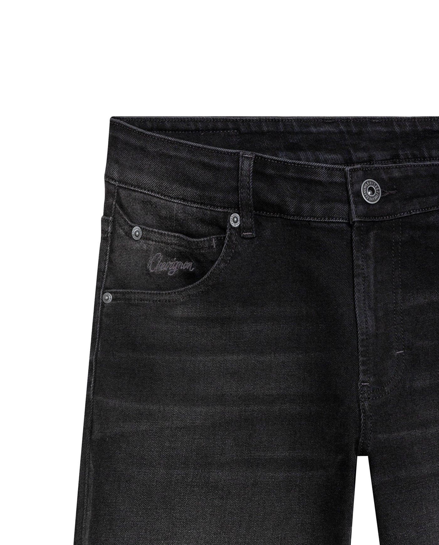 Men's Morrison Straight Black Wash Jeans in Cotton-Polyester Blend, Coordinates - 7